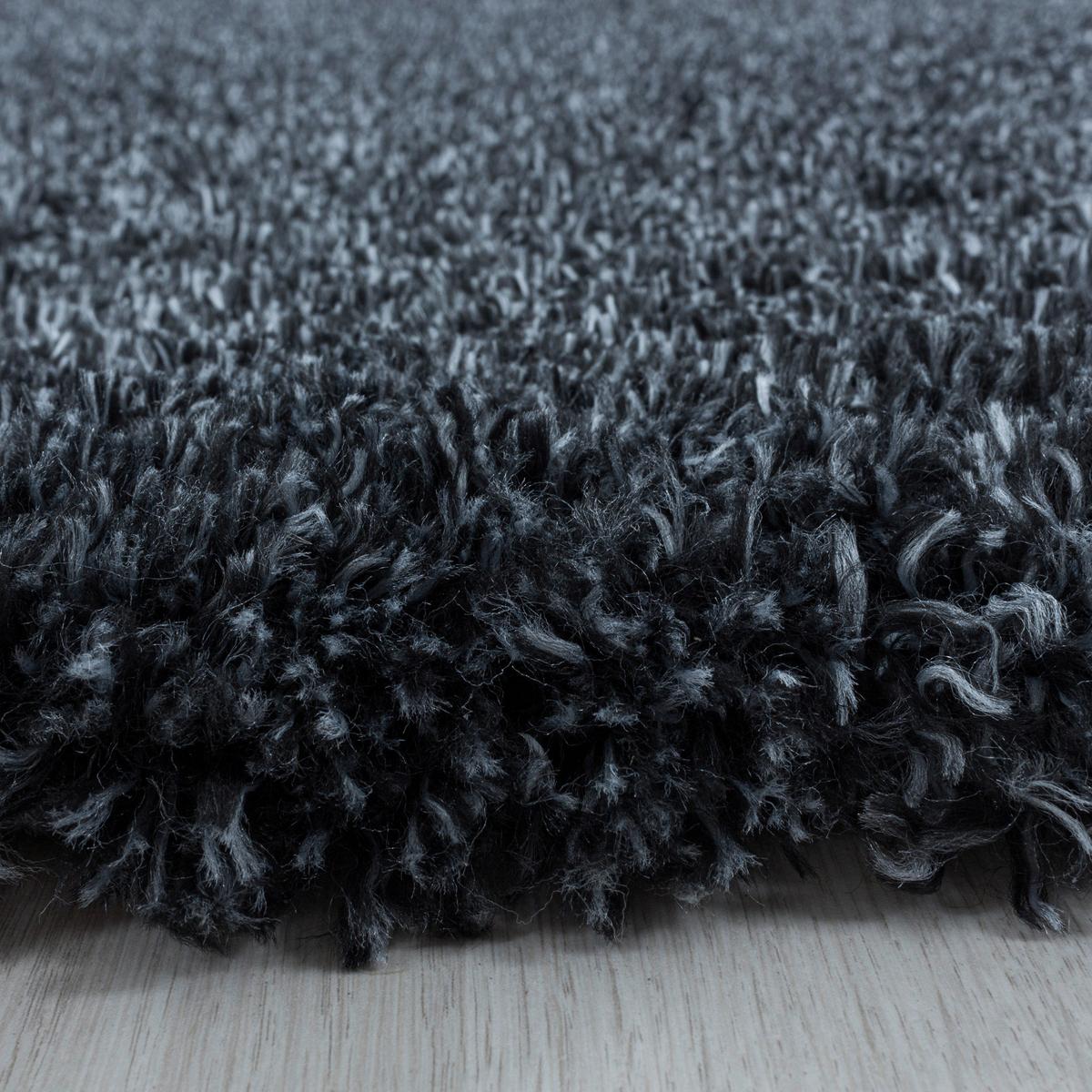 Hochflor Teppich Anthrazit Naturfaser Fluffy 280x370 cm - Anthrazit, Basics, Textil (280/370cm)