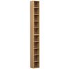 CD-Regal Megosa Buchenfarben Dekor - Buchefarben, Design, Holzwerkstoff (40/94/17cm) - MID.YOU