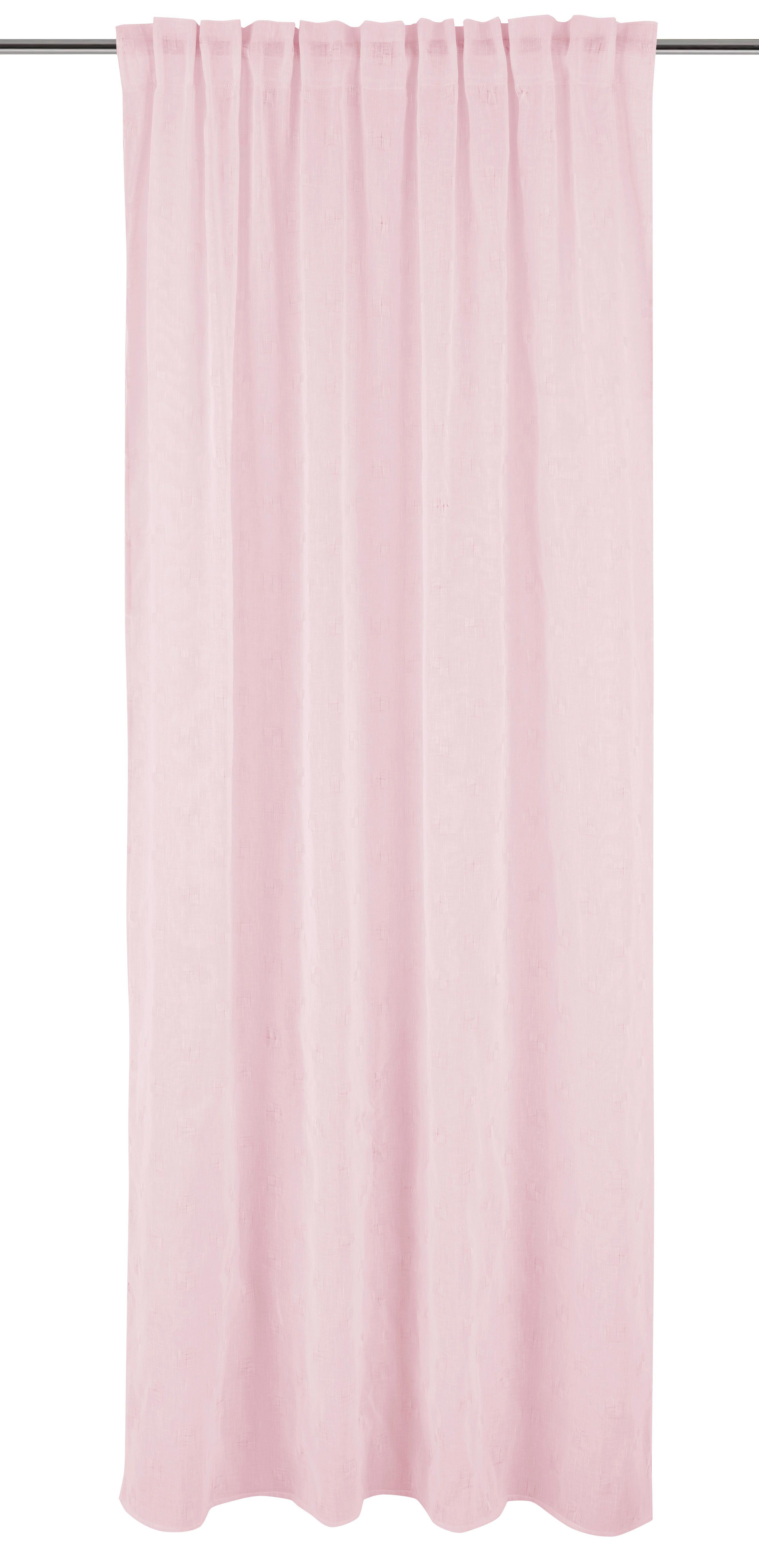 Vorhang mit Multifunktionsband Leila 140x245 cm Rosa
