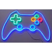 Led-wandleuchte Gamer - Transparent/Weiß, Basics, Kunststoff (60/40/1,9cm) - Luca Bessoni