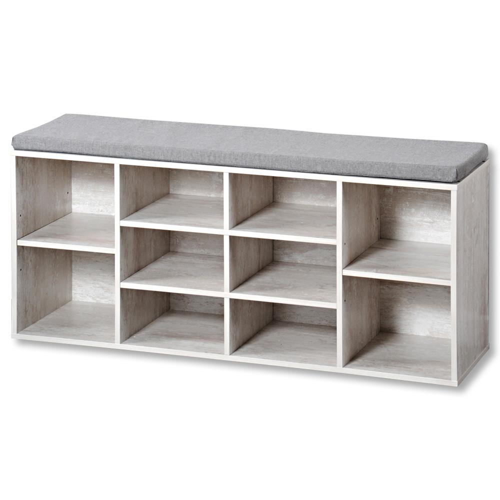 Schuhschrank Weiß 10 Fächer B: 103,5 Cm - Weiß, MODERN, Holzwerkstoff (103,5/48/29,5cm) - Kesper