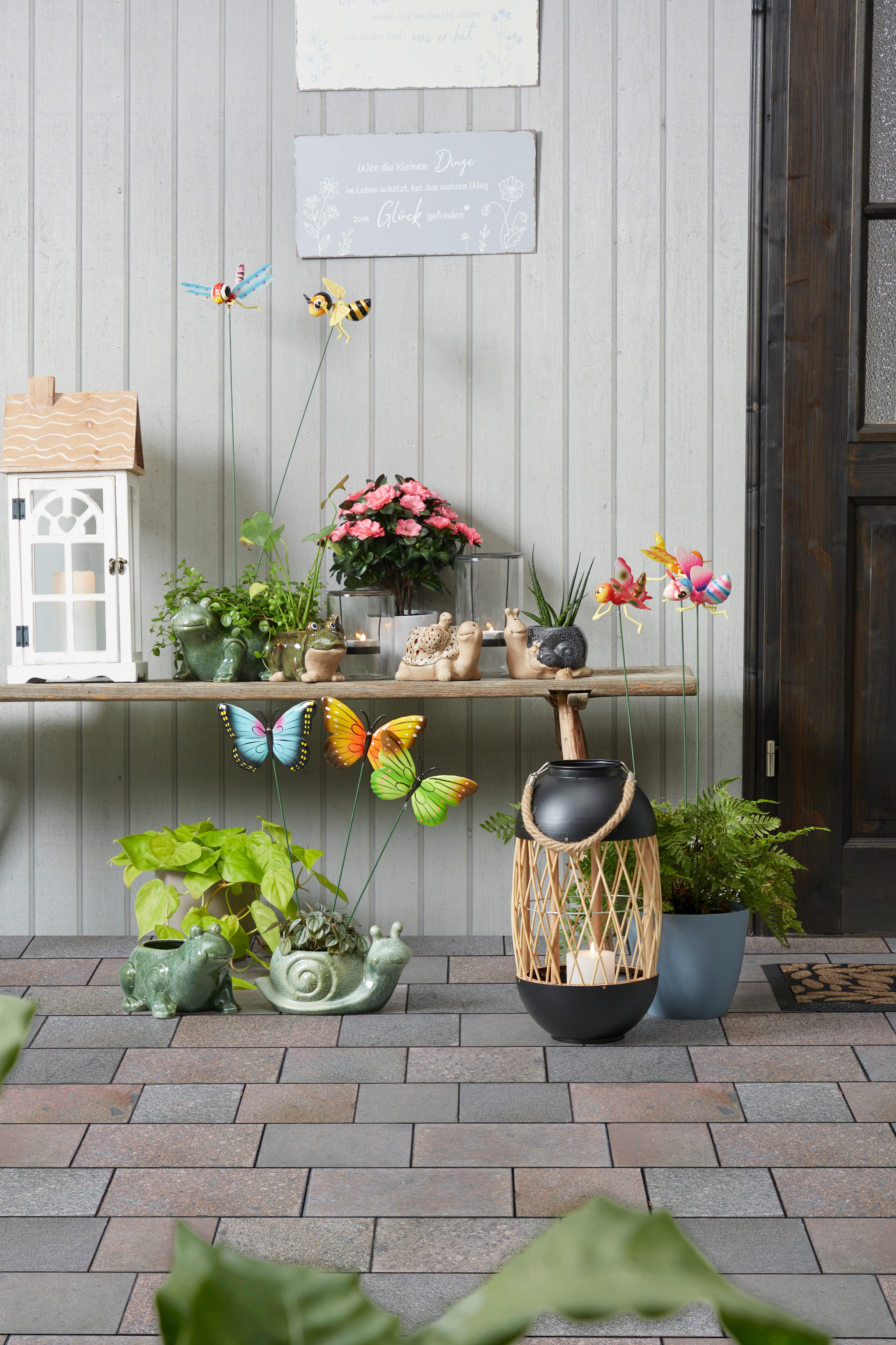 Pflanztier 3-Fach-Sortiert - Dunkelgrün, Design, Keramik (16,5/23,5/14cm)