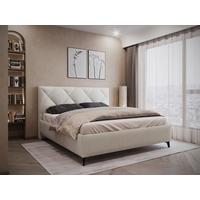 Polsterbett Bianco - Creme/Schwarz, MODERN, Holz/Textil (160/200cm) - MID.YOU