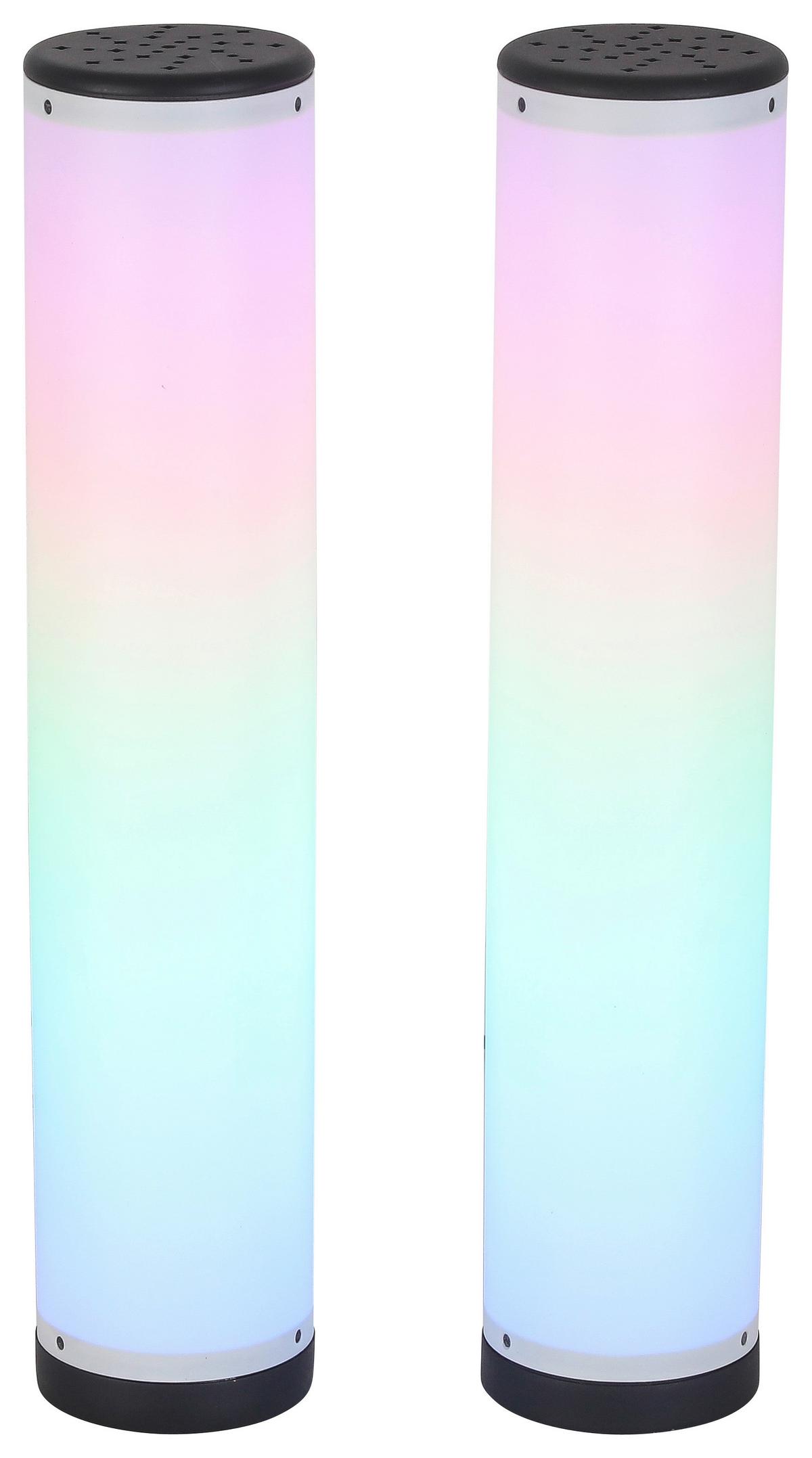 Led-tischlampe Mavi Dimmbar Schwarz/weiß Mit Farbwechsler - Schwarz/Weiß, MODERN, Kunststoff (6,4/31cm) - Luca Bessoni