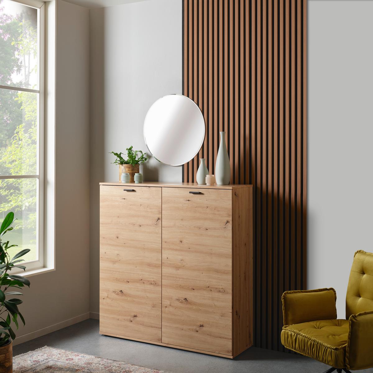 Akustikpaneel Josef - Walnussfarben, MODERN, Holzwerkstoff/Kunststoff (90/60/2cm)