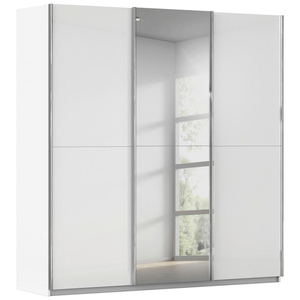 Schwebetürenschrank Mit Spiegel 242cm Fifty, Weiß