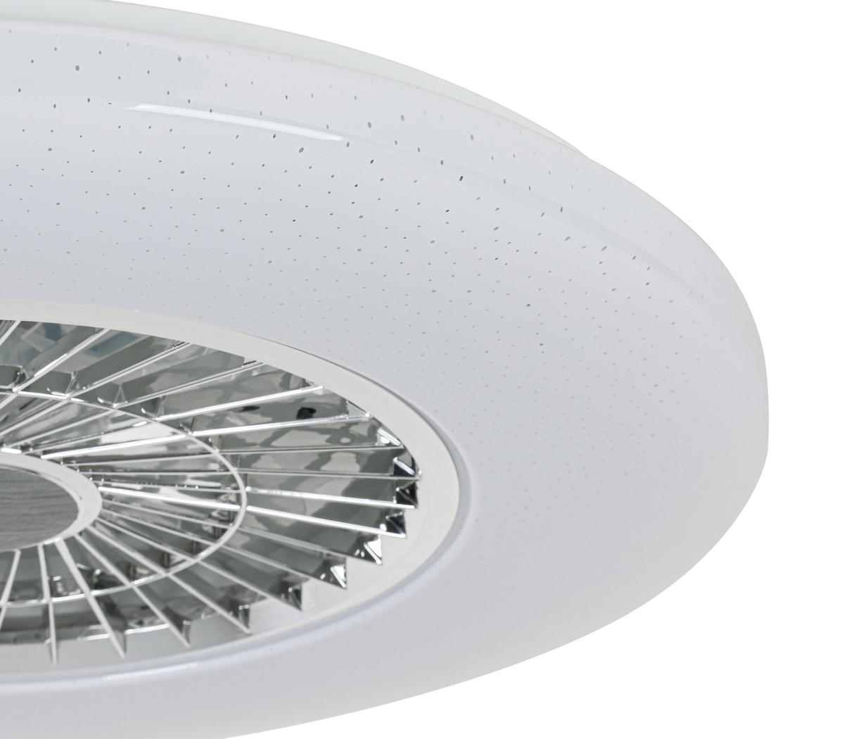 STROPNÉ LED SVIETIDLO LUFTIKU - biela/chrómová, Konventionell, kov/plast (58/14,5cm) - Premium Living