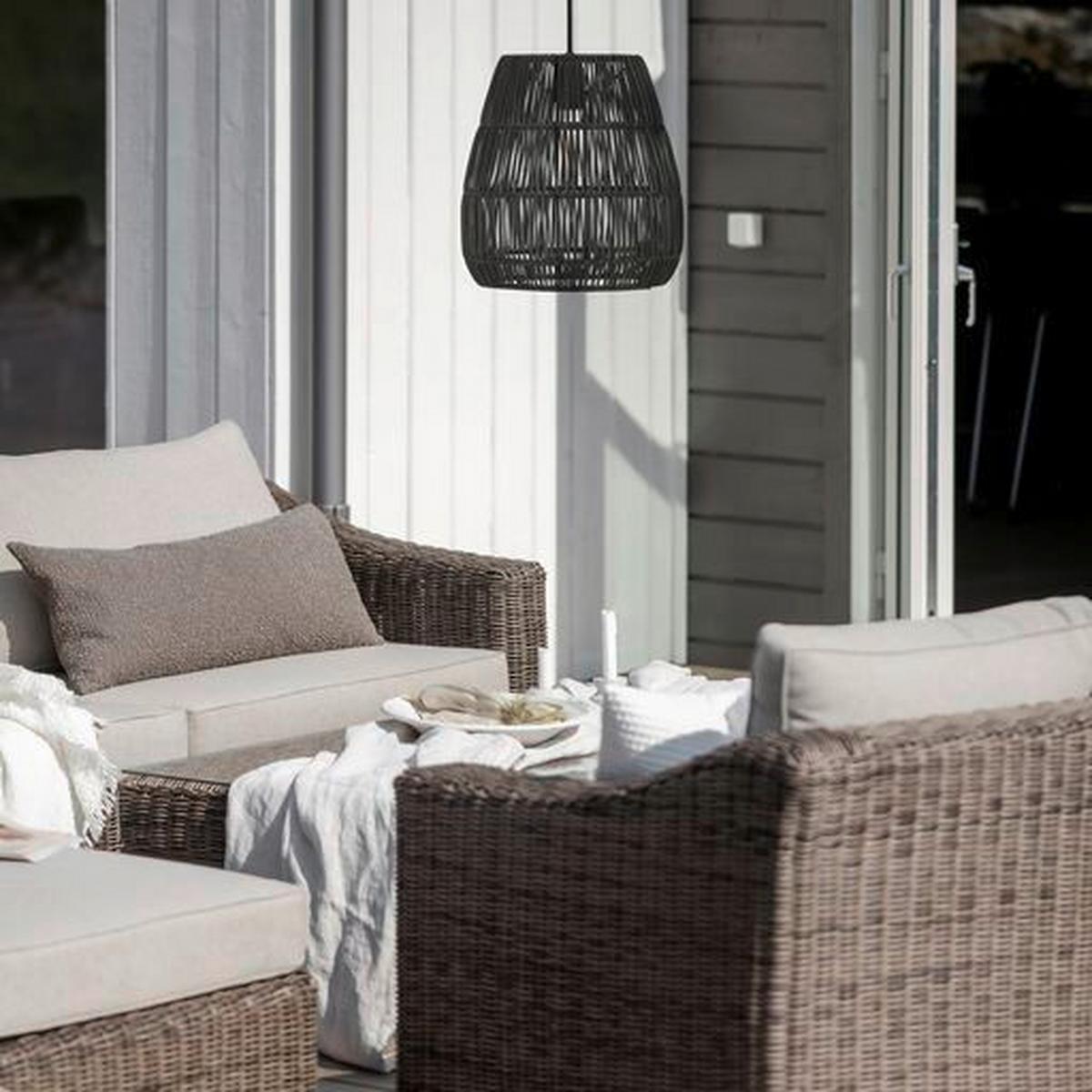 Außenhängeleuchte 7038-2503 Saigon - Schwarz, Basics, Kunststoff (38/40cm)