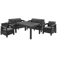 Kerti Garnitúra Corfu Fiesta - grafitszürke, műanyag (128/79/70cm) - Best Price