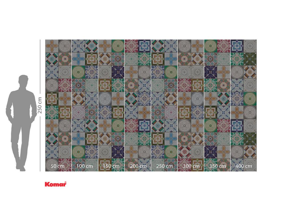 Vliestapete Marrakech Mosaik - Multicolor, Basics (400/250cm) - Komar