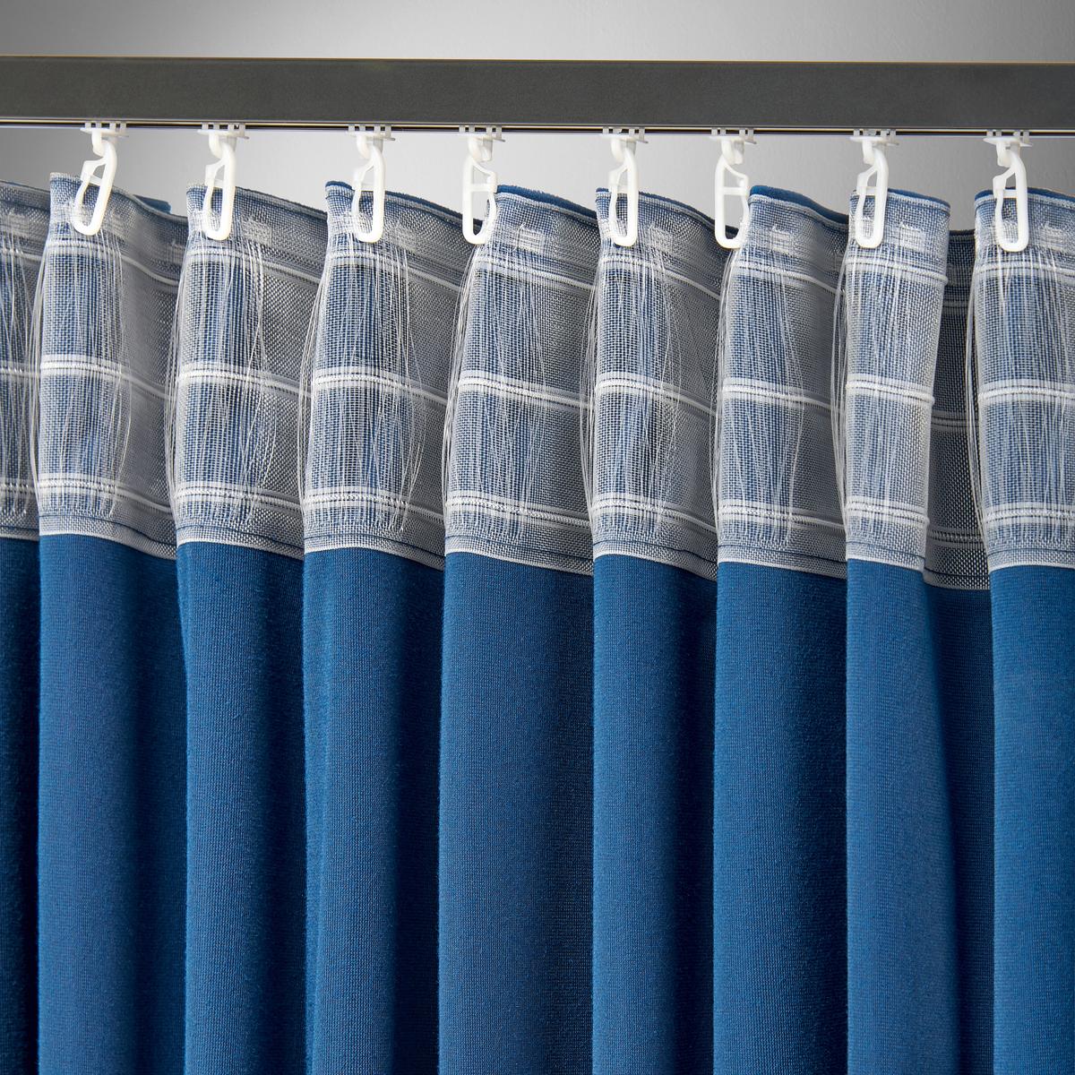 HOTOVÝ ZÁVES VIOLA - modrá, Konventionell, textil (140/245cm) - Premium Living
