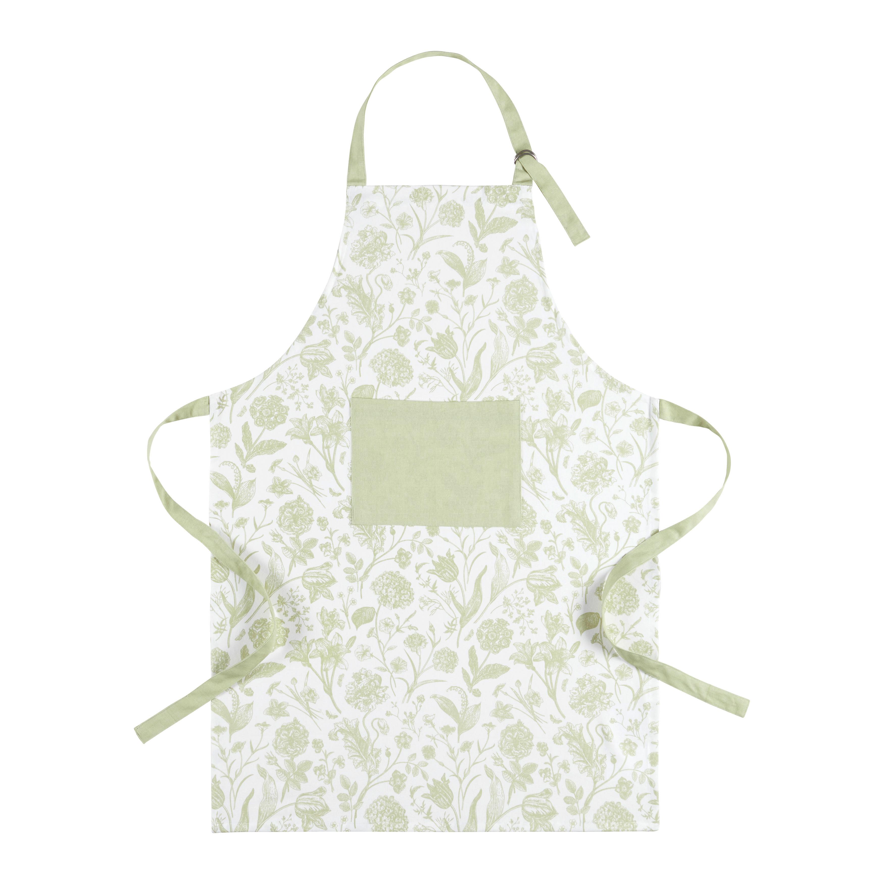 Schürze Lisa - Grün, MODERN, Textil (60/90cm) - Luca Bessoni