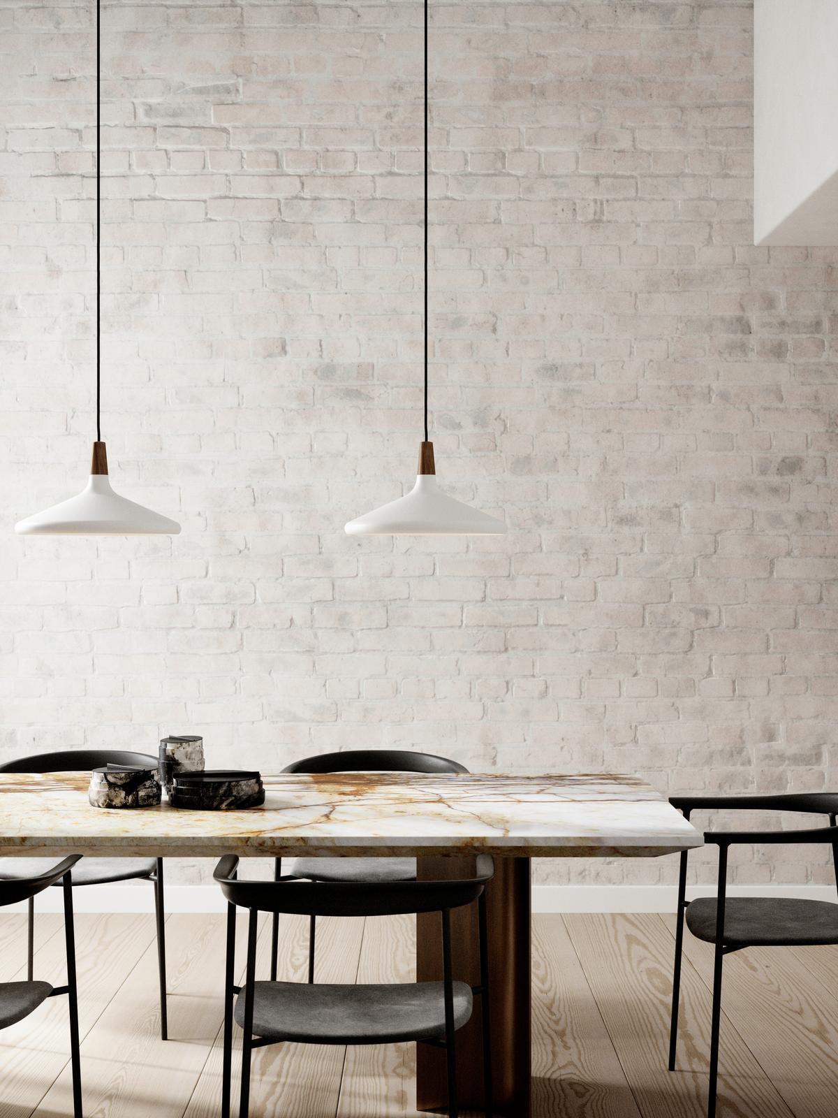Hängeleuchte Weiß D: 39 cm - Weiß, KONVENTIONELL, Holz/Metall (39cm) - Nordlux