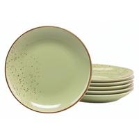DESSERTTELLERSET 22052 NATURE COLLECTION - Grün, Trend, Keramik (21cm) - Creatable
