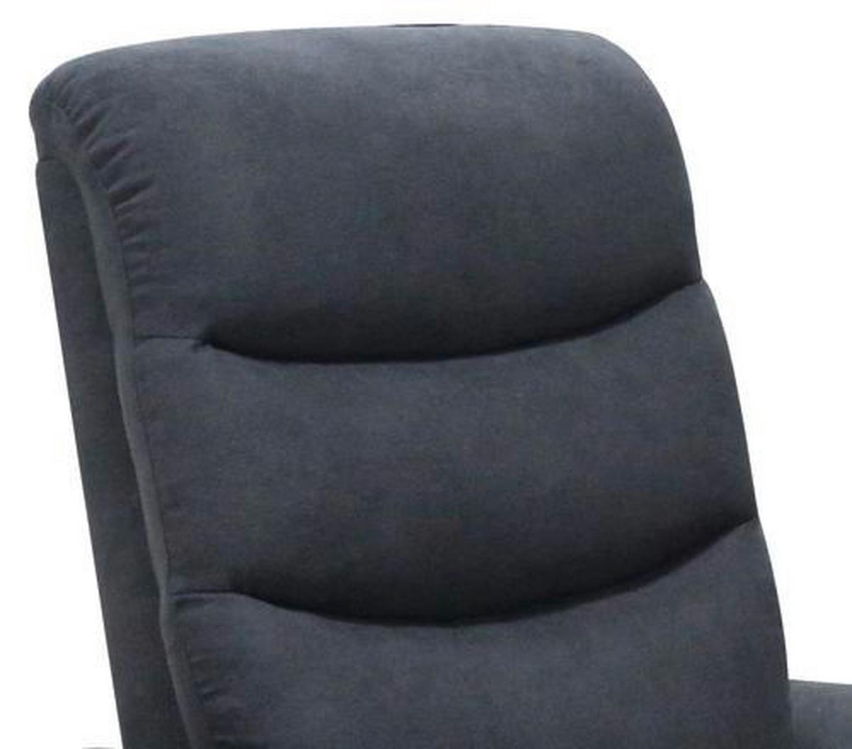 Tv-fotel Aston - sötétszürke, Modern, textil/fém (72,5/110,5/92,5cm) - Ondega