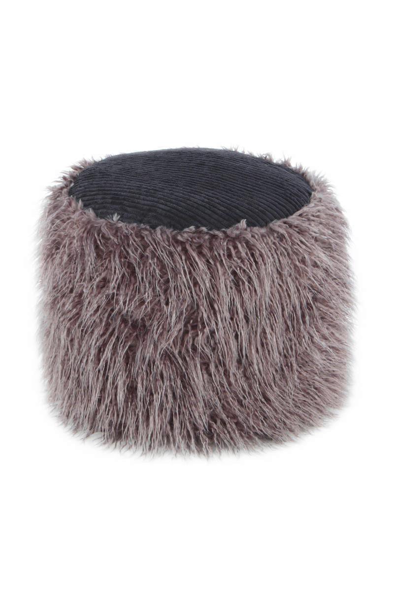 Pouf Kunststoff Dunkelgrau Dxh: 45x38 Cm - Dunkelgrau, Basics, Kunststoff (45/38/45cm) - Kayoom