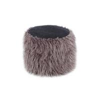 Pouf Kunststoff Dunkelgrau Dxh: 45x38 Cm - Dunkelgrau, Basics, Kunststoff (45/38/45cm) - Kayoom