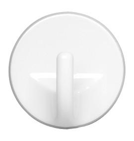 Klebehaken Rundhaken 4433013100 - Weiß, KONVENTIONELL, Kunststoff (3,5cm) - Wenko