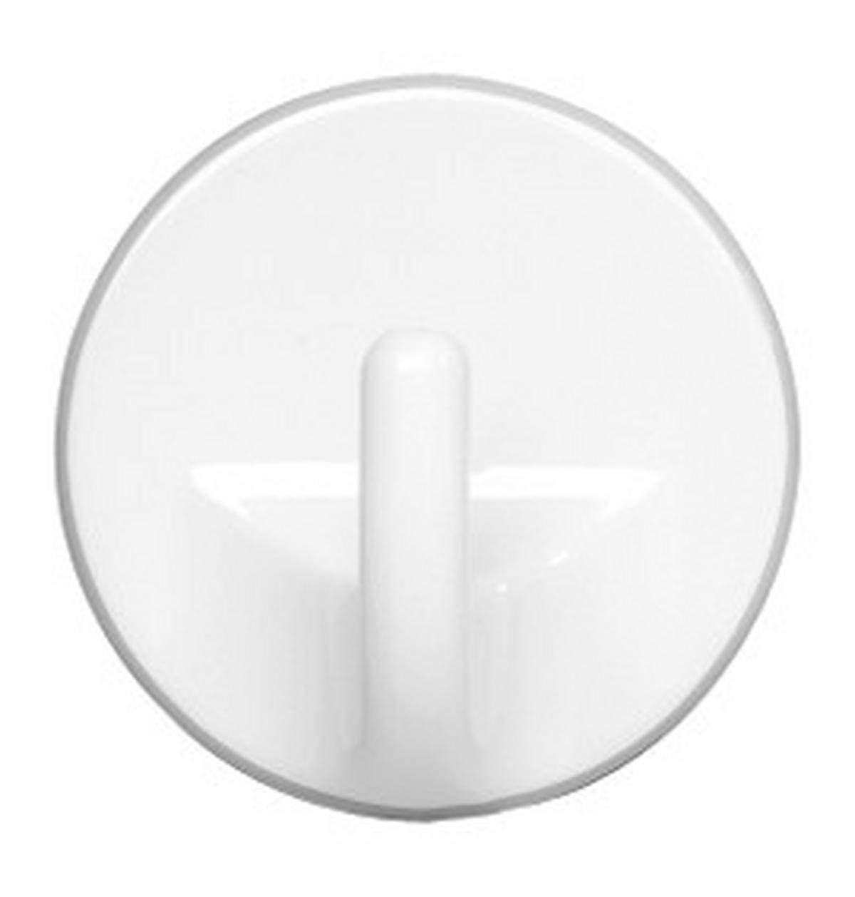 Klebehaken Rundhaken 4433013100 - Weiß, KONVENTIONELL, Kunststoff (3,5cm) - Wenko