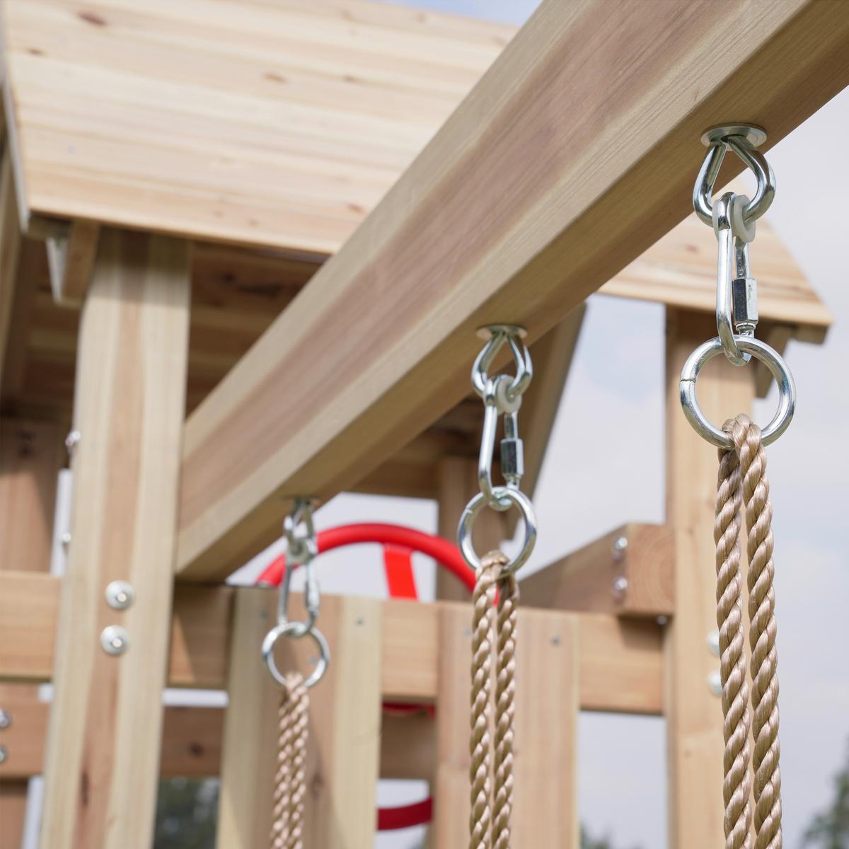 Spielturm A030.500.00 - Blau, KONVENTIONELL, Holz/Kunststoff (342/267/375cm) - Ambia Garden