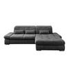 Ecksofa Dalida Anthrazit S: 300x196 cm - Chromfarben/Anthrazit, Design, Textil (300/196cm) - Livetastic