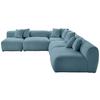 Ecksofa Bloom Blau - Blau, Trend, Textil (300/315cm) - Livetastic