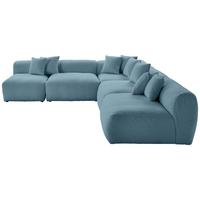 Ecksofa Bloom Blau - Blau, Trend, Textil (300/315cm) - Livetastic