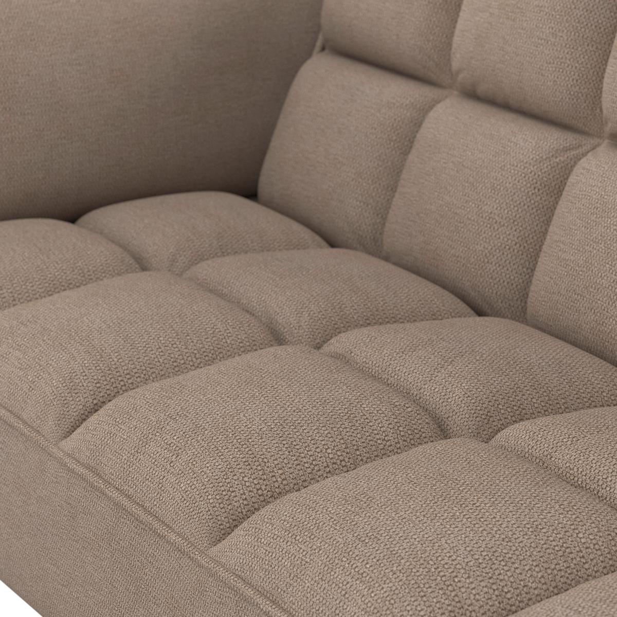 Rozkladacia pohovka CORA, hnedá, max. 360 kg - hnedá/prírodná farba, Modern, drevo/textil (214/92/81cm) - Bessagi Home