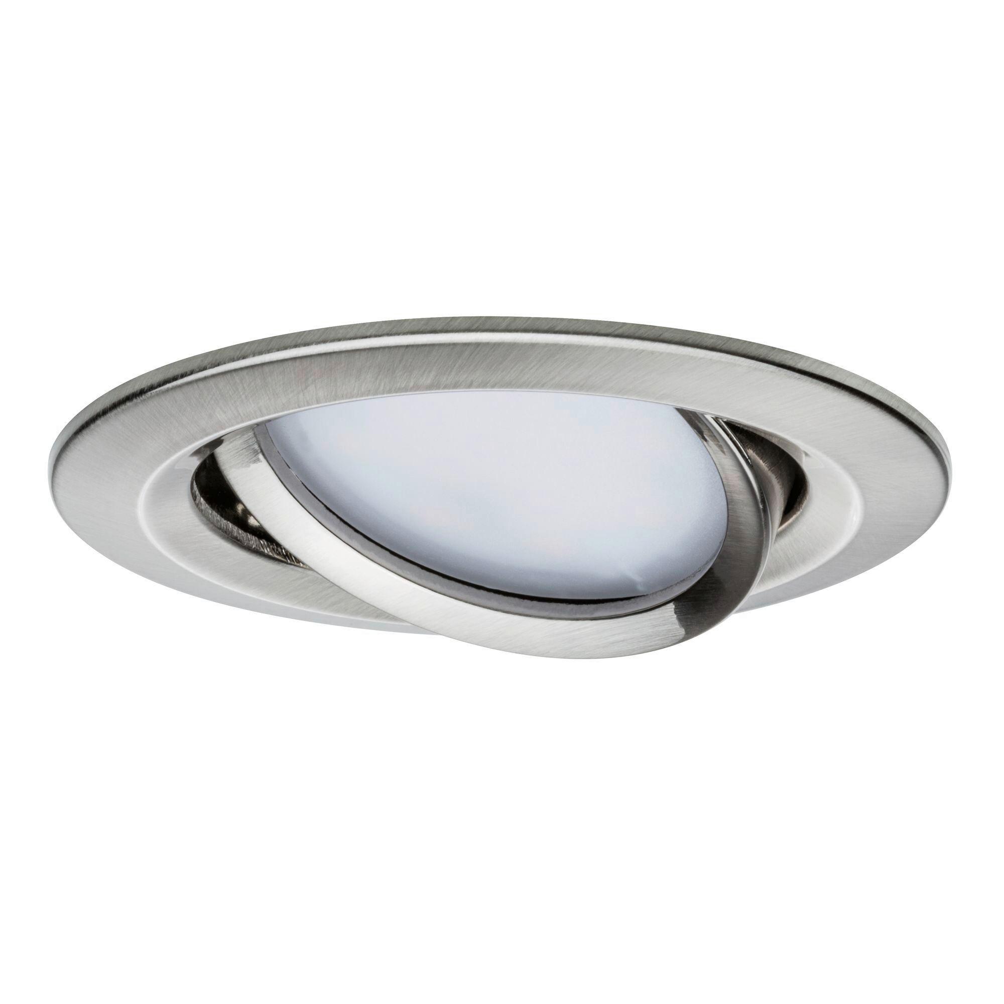 LED-Deckenleuchte Ø 8,4 cm 1-Flammig, Rund - Alufarben, Basics, Metall (8,4cm) - Paulmann