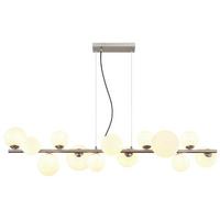 Led-hängeleuchte 56140-13h - Transparent/Opal, Design, Glas/Kunststoff (120/34,5cm) - Globo