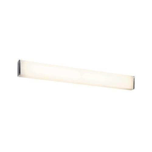 LED-Wandleuchte 1-Flammig Länglich Weiß/Chromfarben - Chromfarben/Weiß, Basics, Kunststoff/Metall (60/6,8/6,3cm) - Paulmann