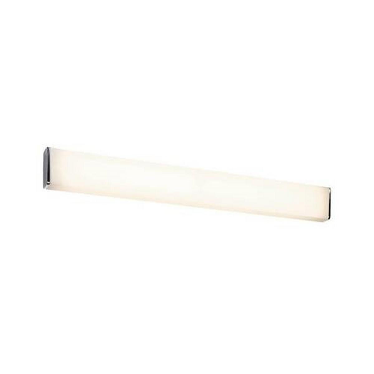 LED-Wandleuchte 1-Flammig Länglich Weiß/Chromfarben - Chromfarben/Weiß, Basics, Kunststoff/Metall (60/6,8/6,3cm) - Paulmann