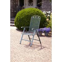 Gartensessel Klappbar Toulouse Metall - Grau, Basics, Metall (58/108/64cm) - Gardenson