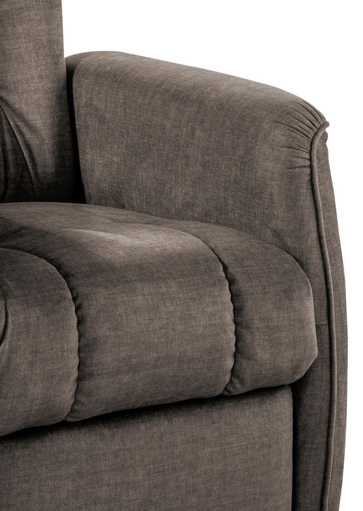 Fernsehsessel Harry Braun B: 77 Cm - Schwarz/Braun, Design, Textil (77/107/88cm) - Livetastic