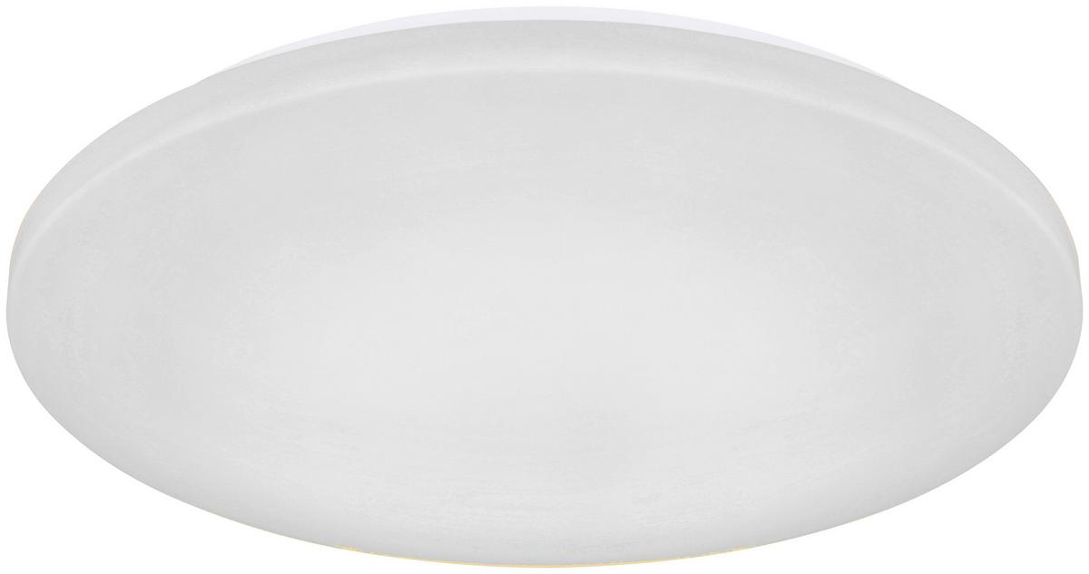 LED-Deckenleuchte Emilio Ø 54 cm Warmweißes Licht - Opal/Weiß, MODERN, Kunststoff/Metall (54cm) - Luca Bessoni
