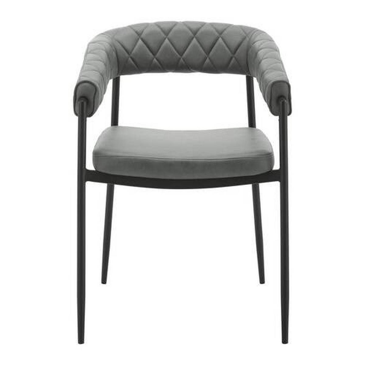 Stolička LANI zelená - čierna/sivá, Modern, kov/drevo (55/76/57cm) - Bessagi Home