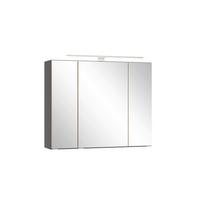 SPIEGELSCHRANK Verona Grau B: 80cm - Wildeiche/Grau, Trend, Glas/Holzwerkstoff (80/64/20cm) - Held