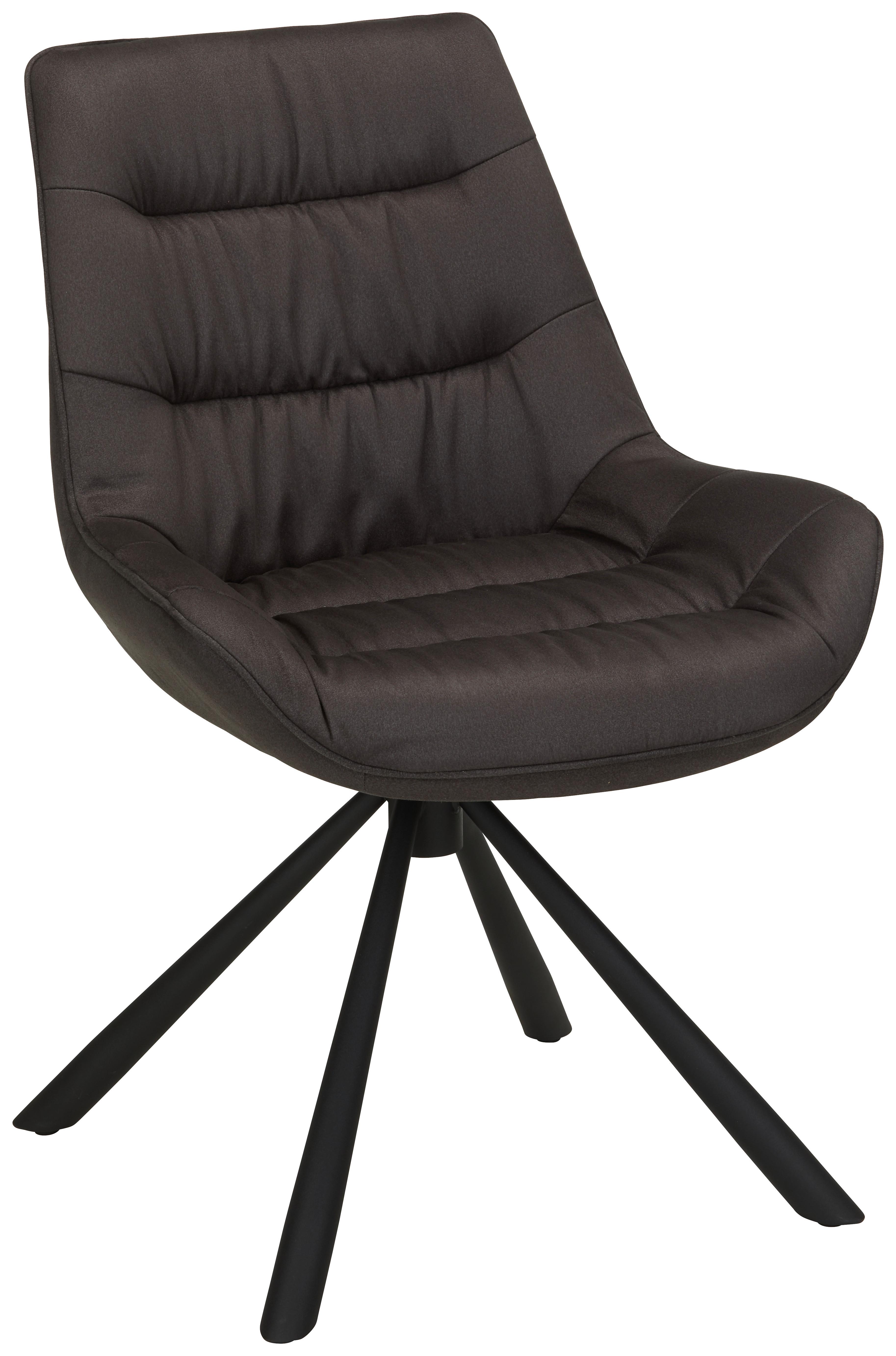 Židle Rebell, šedá - šedá/černá, Moderní, kov/textil (57/84/63cm) - Mömax