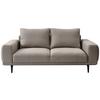 2-sitzer-sofa Selene Hellbraun, B: 202 Cm - Hellbraun/Schwarz, MODERN, Textil (202/89/115cm) - MID.YOU