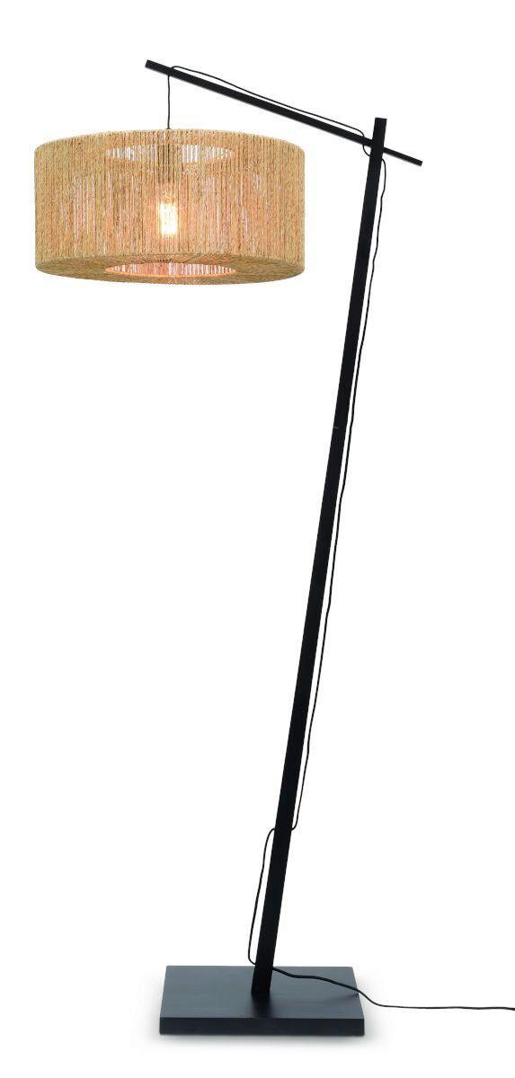 Stehleuchte Iguazu/F/Ad/B/5022/N - Schwarz/Naturfarben, Trend (50/165/207cm) - Good & Mojo