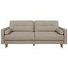 Schlafsofa Noret Beige B: 222 cm - Beige/Eiche Wotan, KONVENTIONELL, Textil (222/93/99cm) - MID.YOU