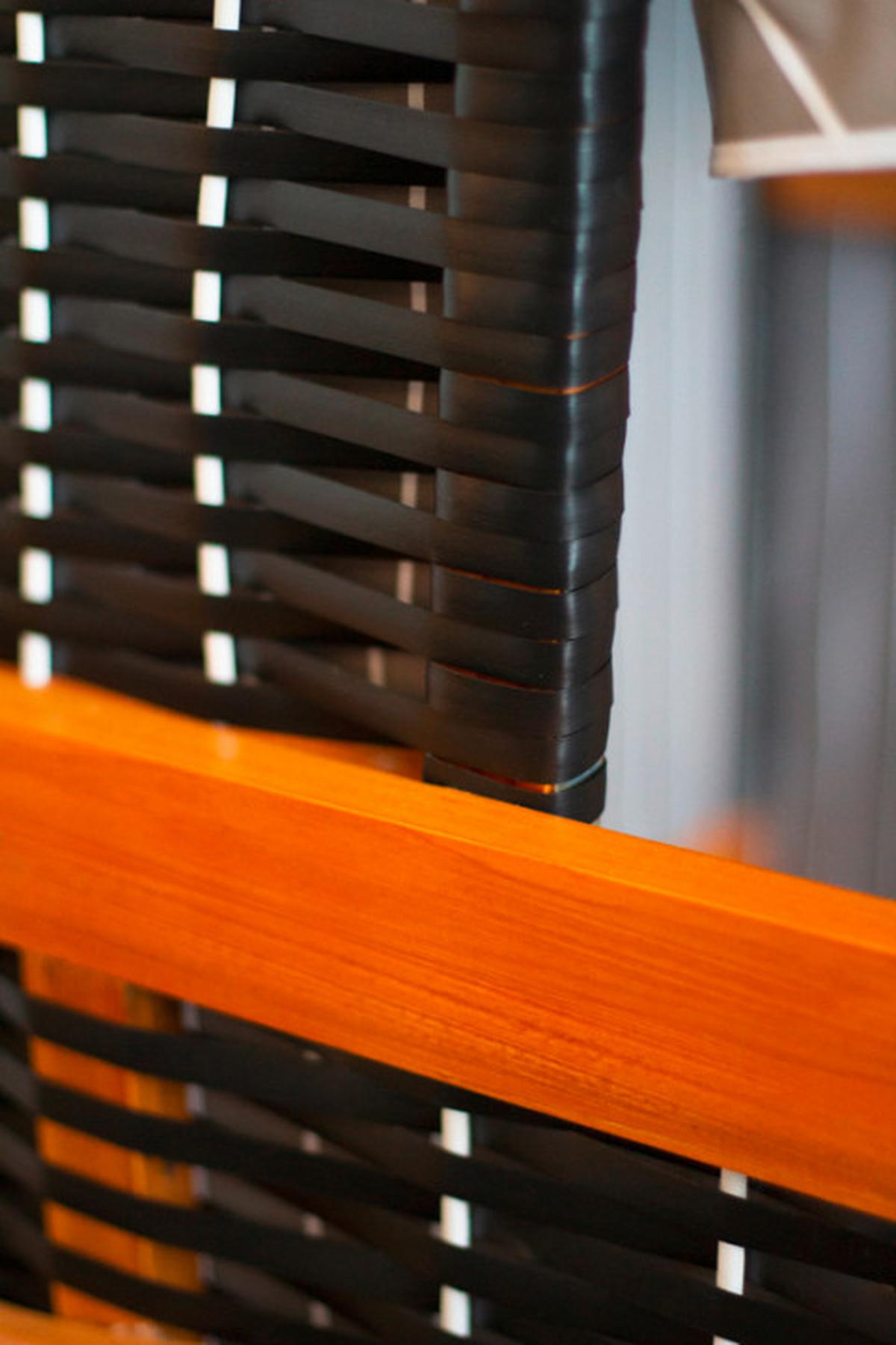 Hundebett Hundestrandkorb Pe - Schwarz/Grau, Basics, Holz/Kunststoff (75/95/6cm) - Gardenson