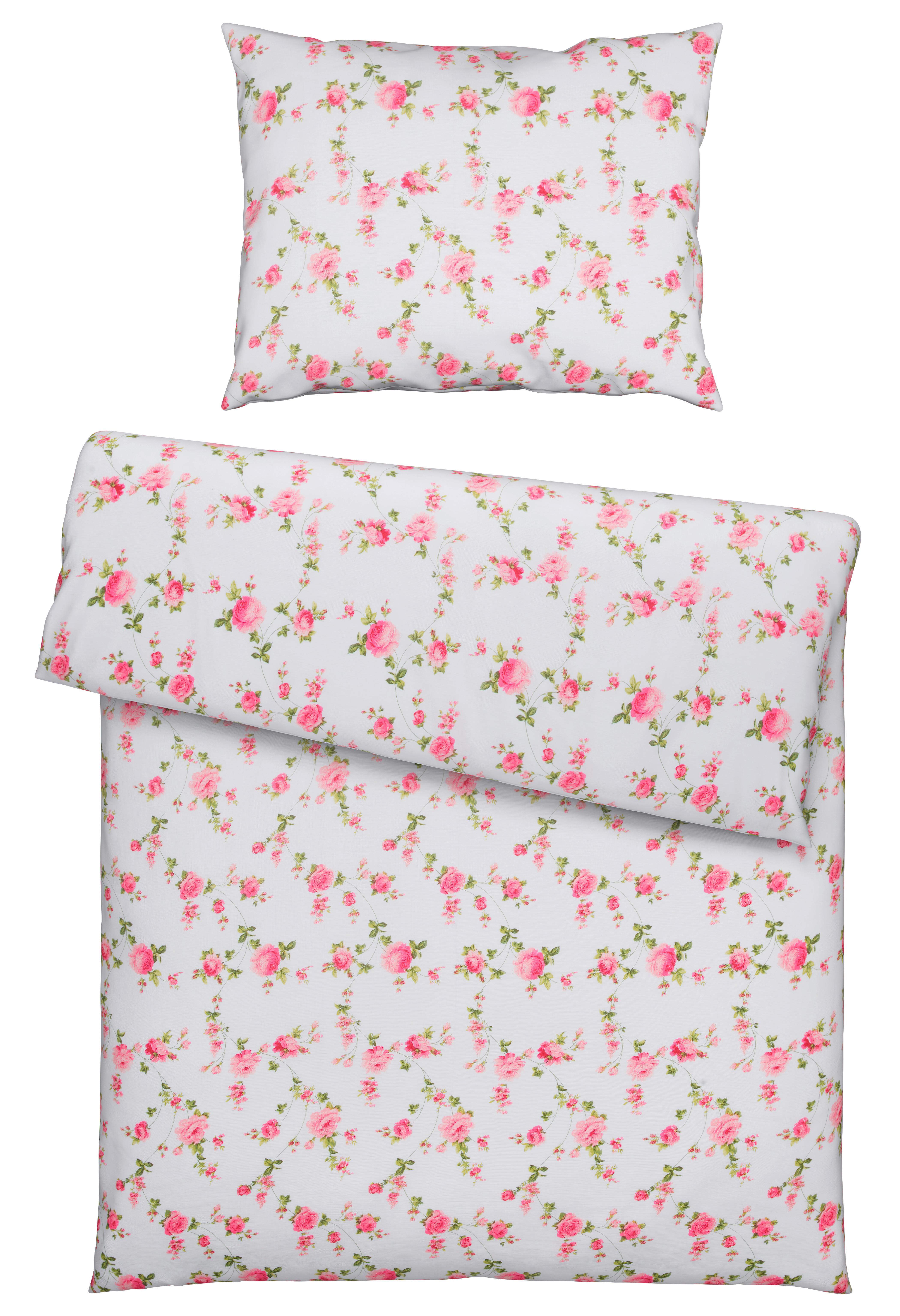 POSTEĽNÁ BIELIZEŇ Flora, 140/200cm - biela, Romantik / Landhaus, textil (140/200cm) - Modern Living