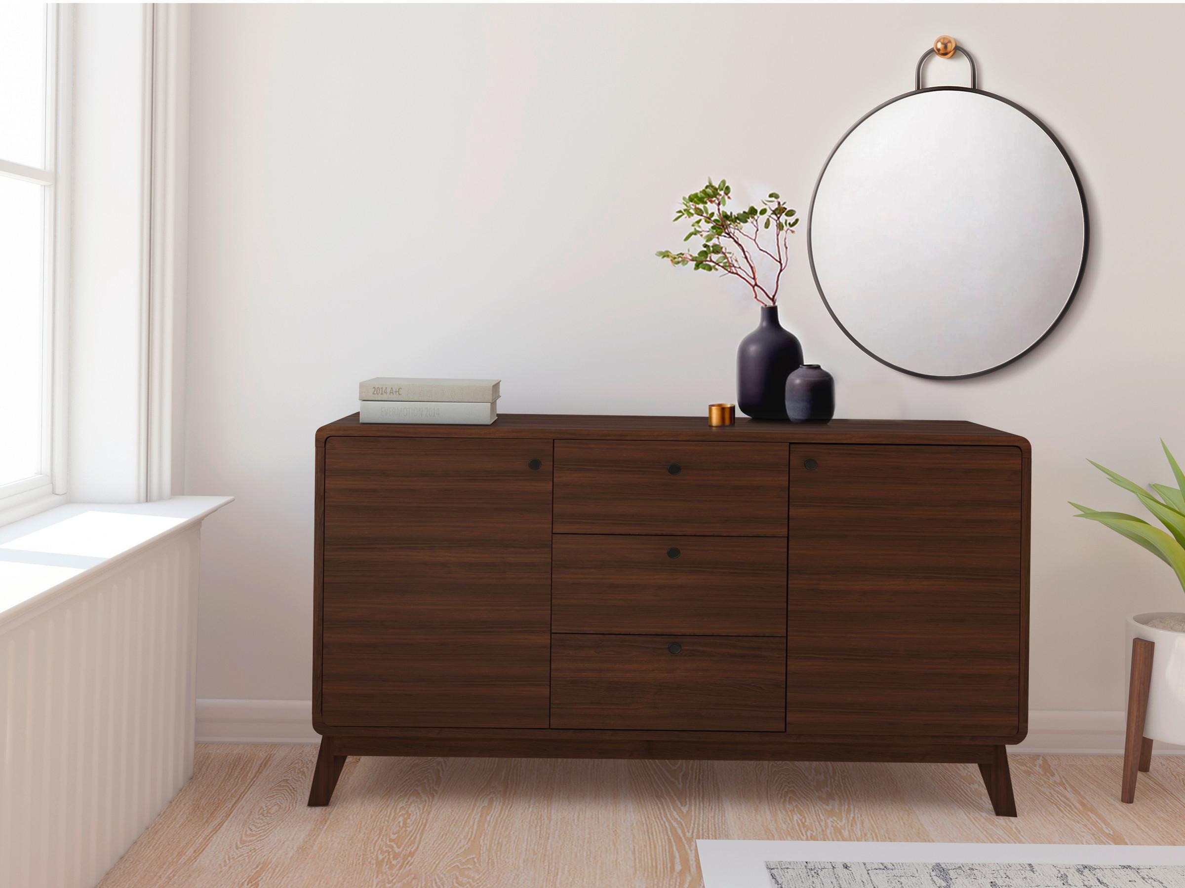 Sideboard Cassie Walnuss Dekor B 140 Cm - Walnussfarben, Design, Holz/Holzwerkstoff (140/75/39cm) - MID.YOU