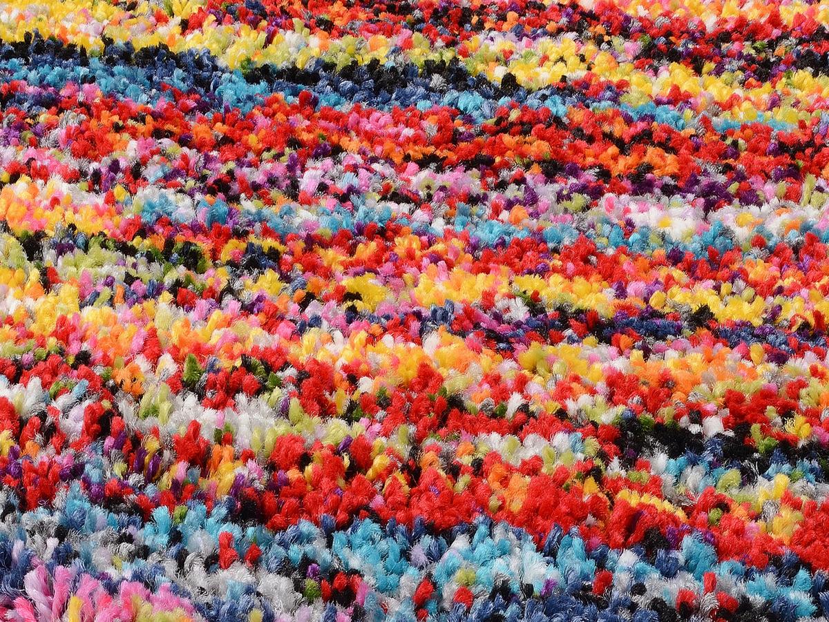 Webteppich Sixteen Round Multicolor Rund Ø 200 cm - Multicolor, Trend, Textil (200cm)