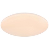 Led Deckenleuchte Sadina Ø 68 cm mit Sternenhimmel - Opal/Weiß, MODERN, Kunststoff/Metall (68/11,5cm)