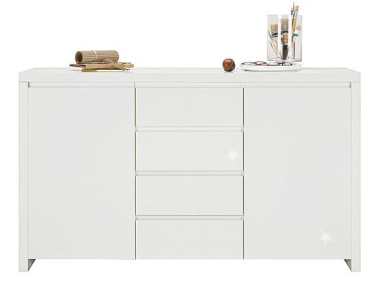 Komoda Sideboard Lario - biela, Moderný, kompozitné drevo (164/96,4/40cm) Komoda Sideboard Lario - biela, Moderný, kompozitné drevo (164/96,4/40cm)