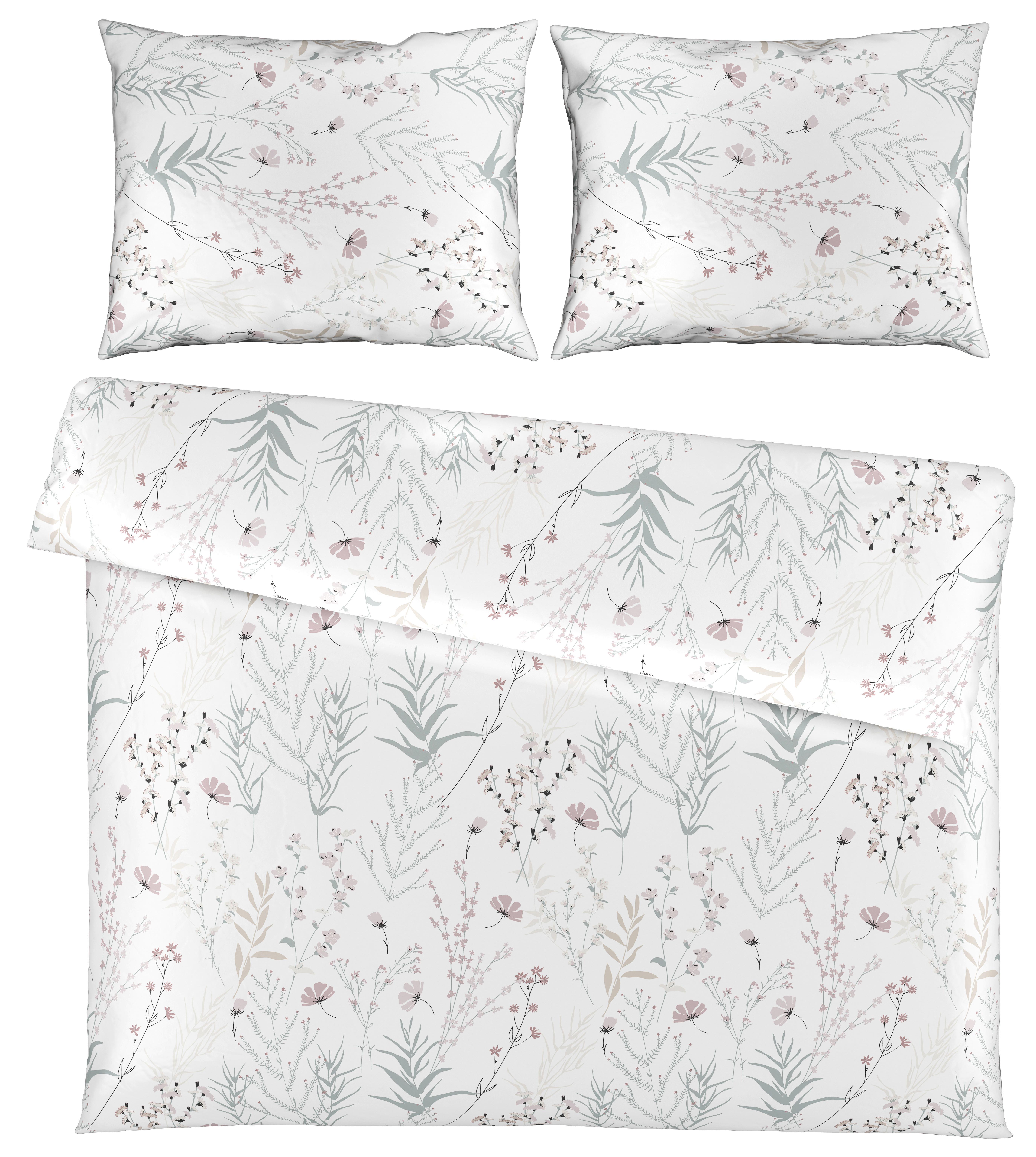 Povlečení Lina XXL, 2x70/90 200/220cm - bílá, Konvenční, textil (200/220cm) - Mömax