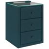 Nachtkästchen Carmen Türkis H: 68 Cm - Türkis, KONVENTIONELL (52/68/48,5cm) - James Wood