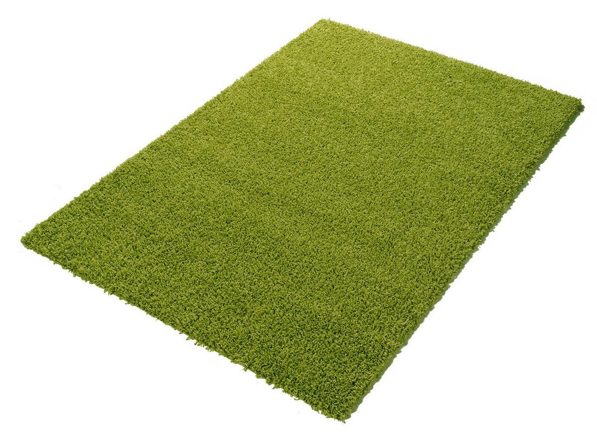 Hochflorteppich Fashion Shaggy Grün 80x240 cm - Grün, Basics, Textil (80/240cm) - Novel